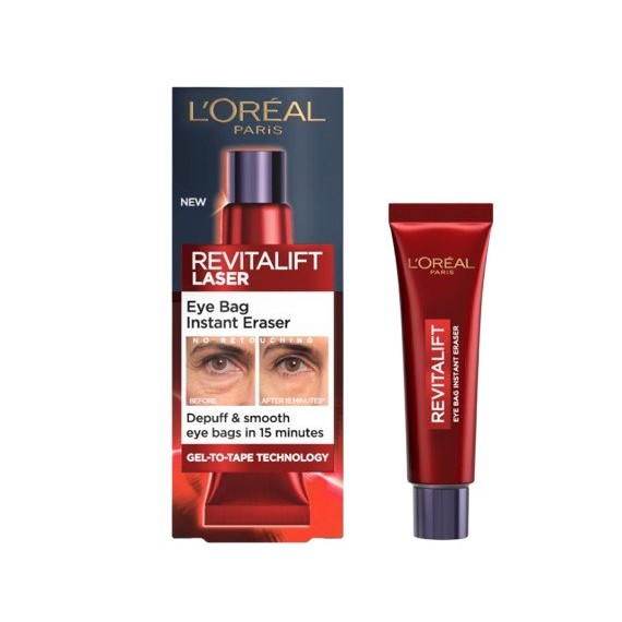 L’Oreal Paris Revitalift Laser Eye Bag Instant Eraser Gel pentru zona ochilor împotriva pungilor de sub ochi