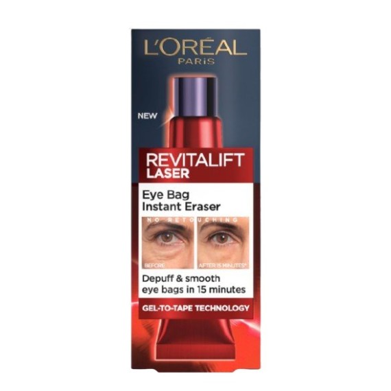 L’Oreal Paris Revitalift Laser Eye Bag Instant Eraser Gel pentru zona ochilor împotriva pungilor de sub ochi