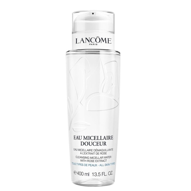 Lancоme Eau Micellaire Douceur Apă micelară de curățare pentru față cu extract de trandafir Volum 400 ml