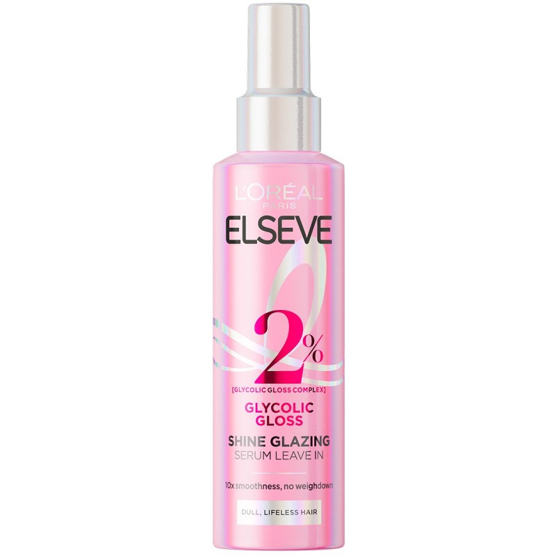 L'Oreal Paris Elseve Glycolic Gloss Leave-In Serum – Ser pentru păr, pentru mai multă strălucire Volum 150 ml