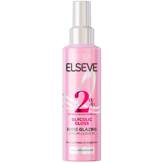 L'Oreal Paris Elseve Glycolic Gloss Leave-In Serum – Ser pentru păr, pentru mai multă strălucire