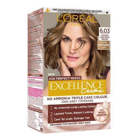 L'Oreal Paris Excellence Age Perfect Nudes Vopsea de păr fără amoniac
