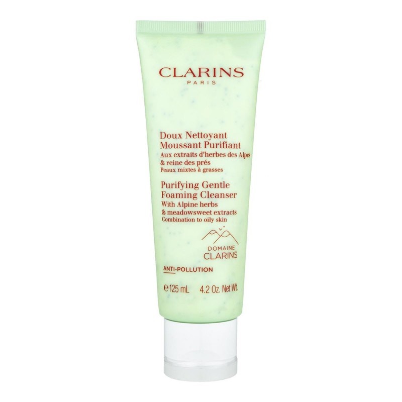 Clarins Purifying Gentle Spaming Cleanser cu ierburi alpinee