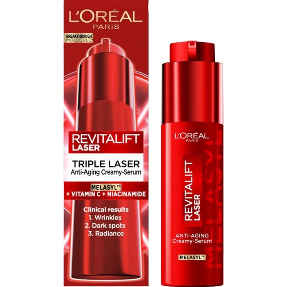 L'Oreal Paris Revitalift Laser Triple Anti-Ageing Creamy Serum – Ser pentru față