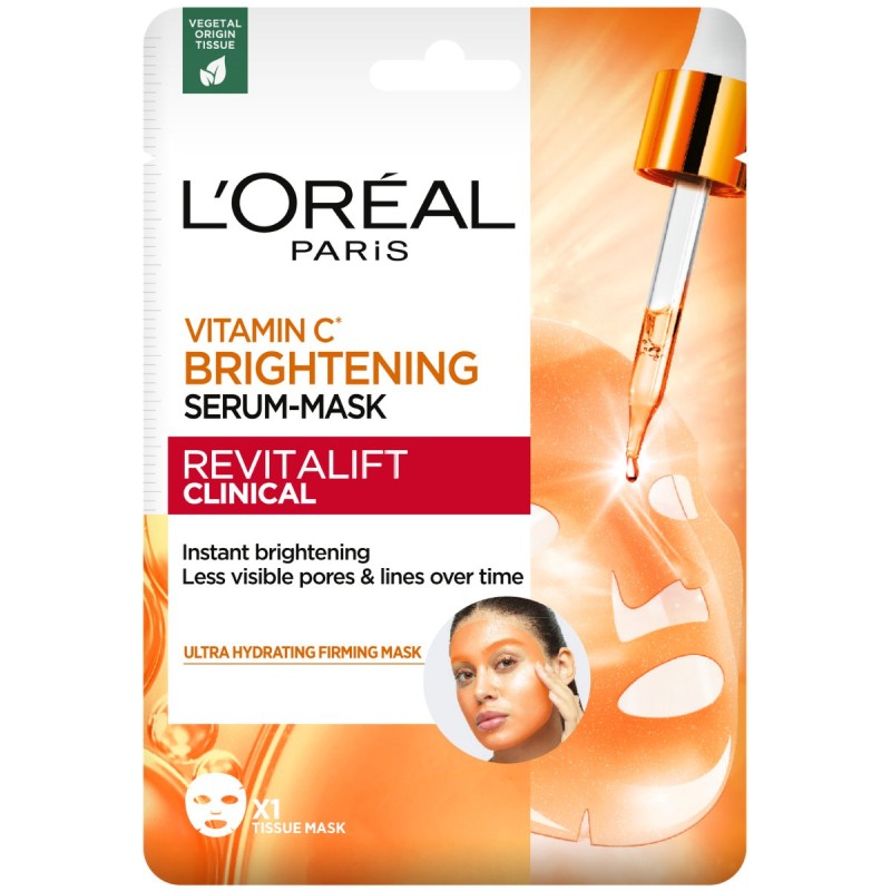 L'Oreal Paris Revitalift Clinical Vitamin C Brightening Serum-Mask – Ser-mască pentru față Volum 1 bucata.