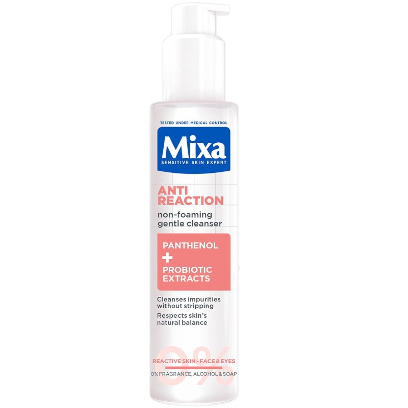 Mixa Anti-Reaction Non-Foaming Gentle Cleansing Gel Gel de curățare facială Volum 150 ml