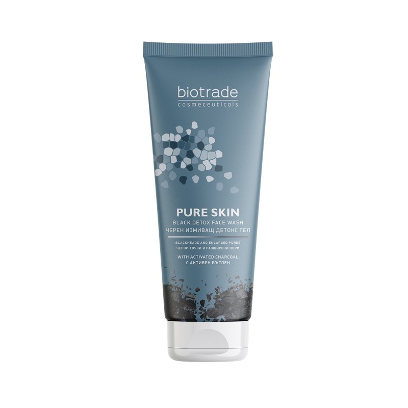 Biotrade Pure Skin Gel de curățare detoxifiant negru Volum 200 ml