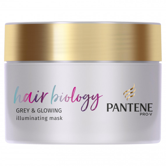 Mască pentru păr cenușiu și strălucitor Pantene Hair Biology - Image 1