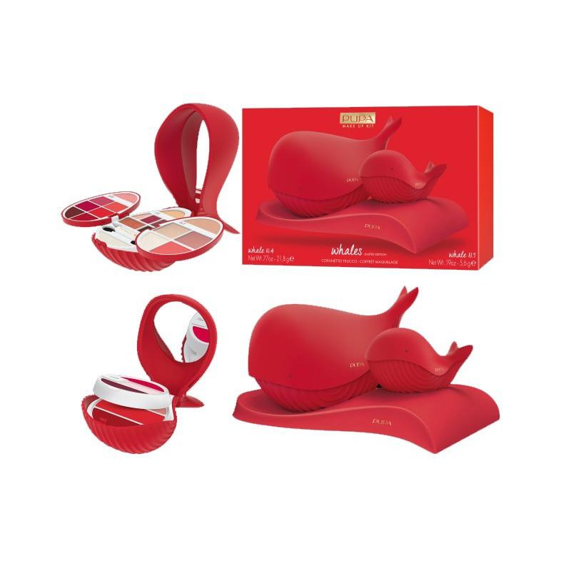 Pupa Whale Red 004 Make-Up Beauty Kit Set cosmetic pentru femei