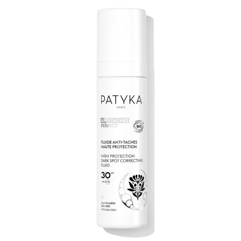 Patyka Anti Taches Perfect – Fluid corector împotriva petelor întunecate, cu protecție solară ridicată SPF 30 Volum 40 ml