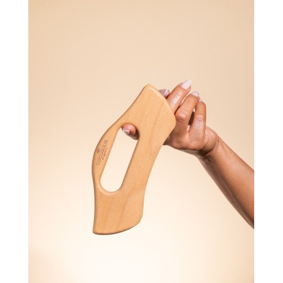 Cocosolis Body GUA SHA Anti-celulitic & Sculpting Massager Aparat de masaj pentru corp din lemn natural