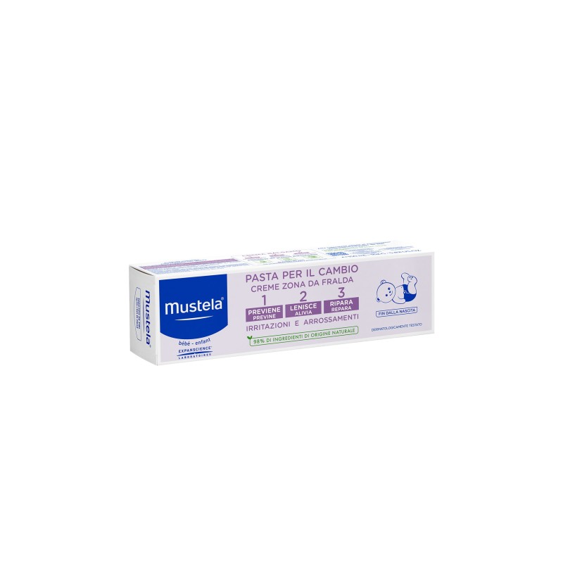 Mustela 1-2-3 Cremă împotriva iritațiilor cauzate de scutece Volum 50 ml