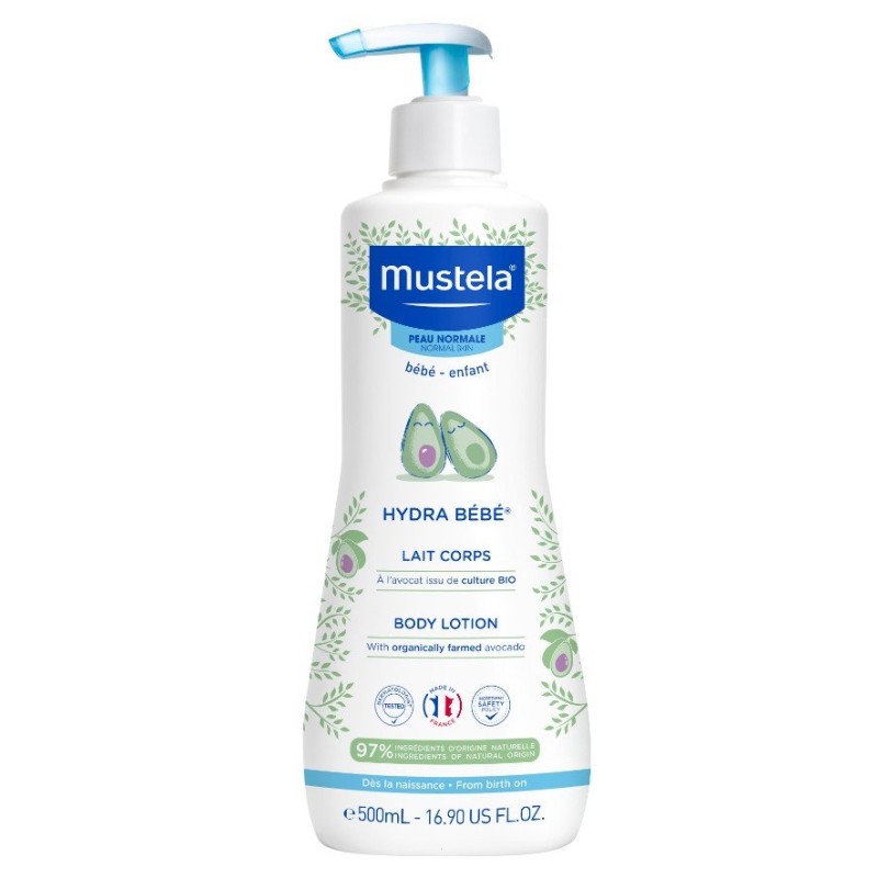 Mustela Hydra loțiune de corp pentru bebeluși, pentru piele normală Volum 500 ml