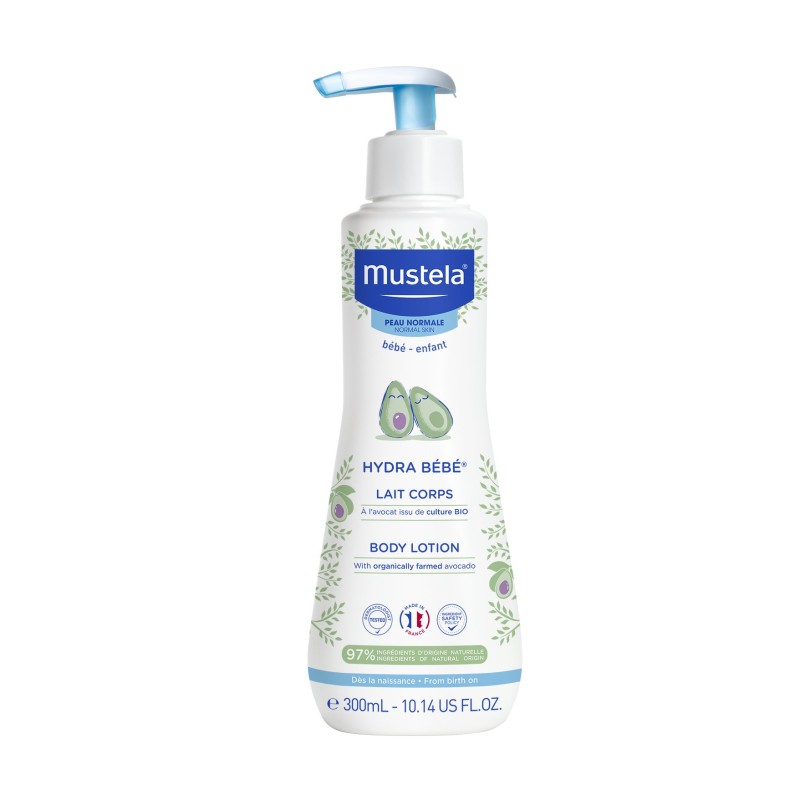 Mustela Hydra loțiune de corp pentru bebeluși, pentru piele normală Volum 300 ml