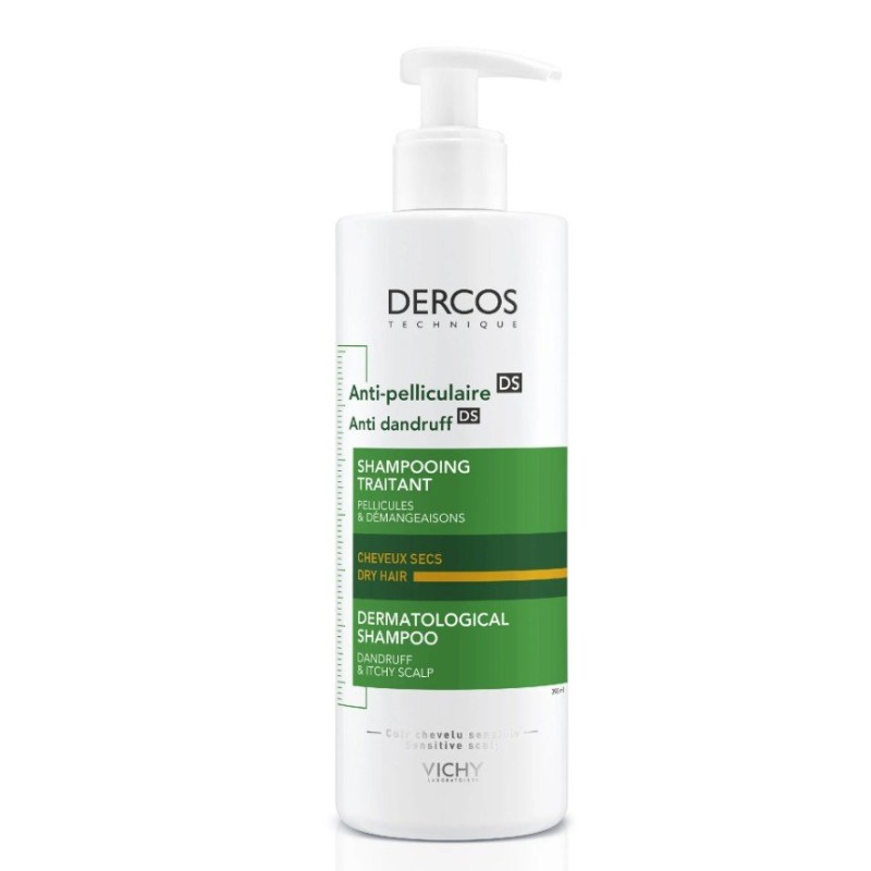 Vichy Dercos Anti-Dandruff DS Shampoo Șampon pentru păr uscat anti-mătreață Volum 390 ml