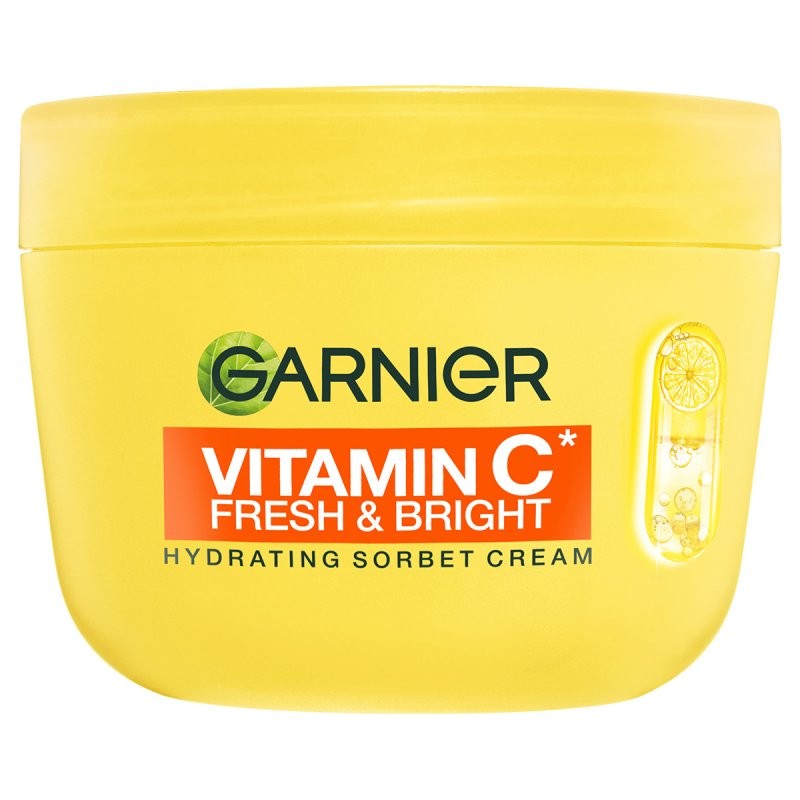 Garnier Skin Naturals Vitamin C Fresh & Bright Hydrating Sorbet Cream Cremă de față hidratantă Volum 85 ml