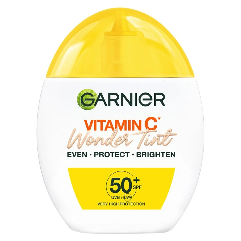 Garnier Skin Naturals Vitamin C Wonder Tint SPF 50+ Protecție solară de seară pentru ten Volum 40 ml Light