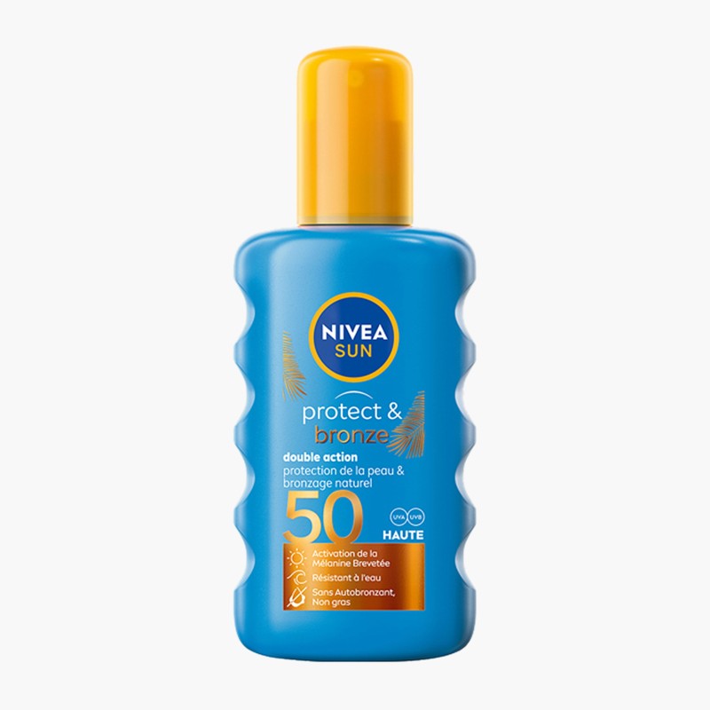 Nivea Spray de protecție solară Sun Protect & Bronze SPF 50+ Volum 200 ml