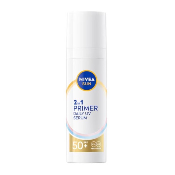 Nivea Sun Face Primer 2in1 cu ser SPF50+