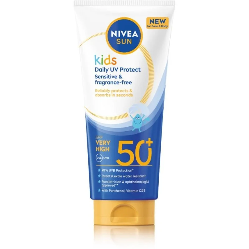 Nivea Sun Kids loțiune pentru față și corp SPF50+ Volum 100 ml