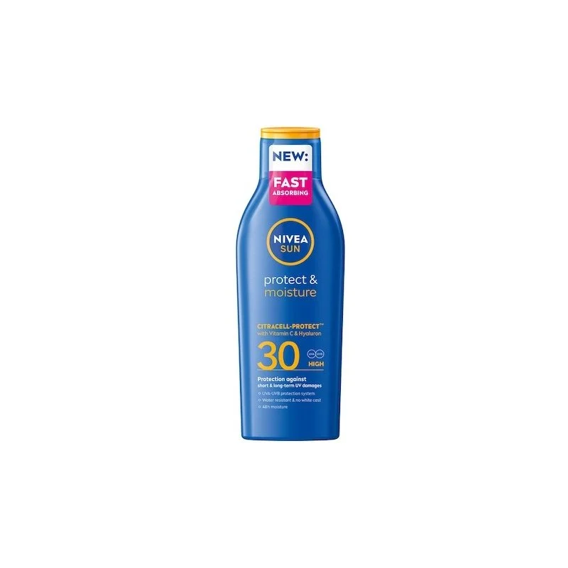 Nivea Sun Protect & Moisture Loțiune hidratantă de protecție solară SPF 30 Volum 200 ml