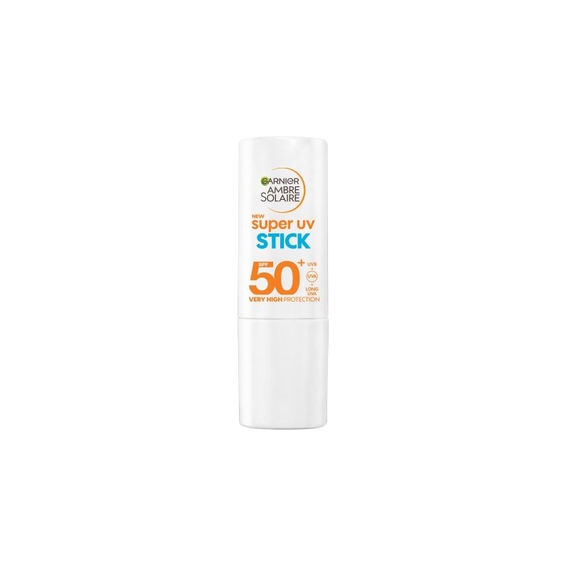 Garnier Ambre Solaire Super UV Invisible Stick SPF50+ Stick de protecție solară pentru față Volum 9 ml