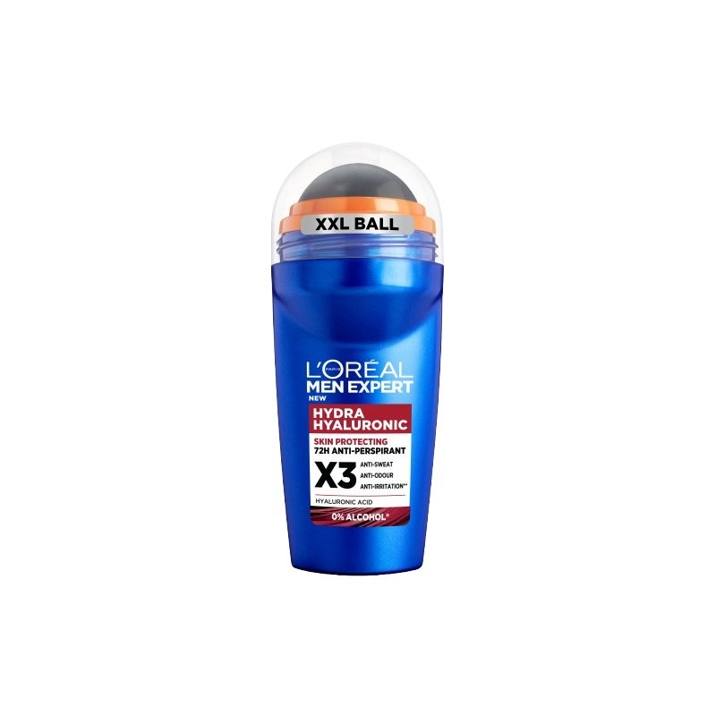 L'Oreal Paris Men Expert Hydra Hyaluronic Anti-Perspirant Roll-On Roll on pentru bărbați Volum 50 ml