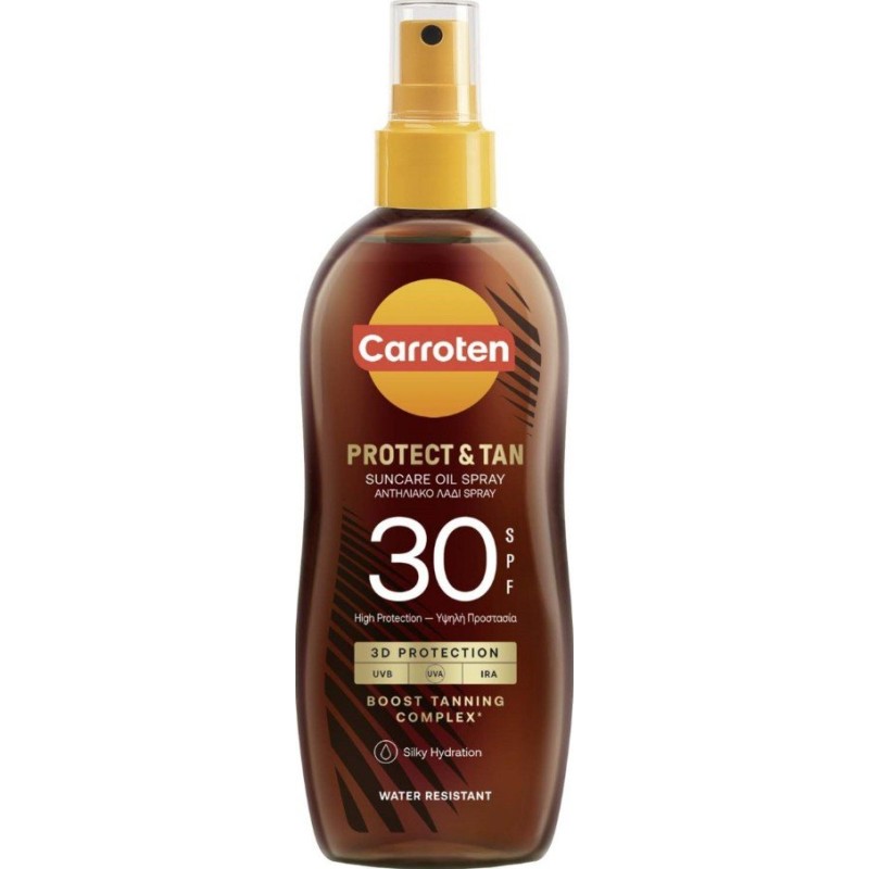 Carroten Protect & Tan Ulei de protecție solară pentru un bronz rapid SPF30 Volum 150 ml