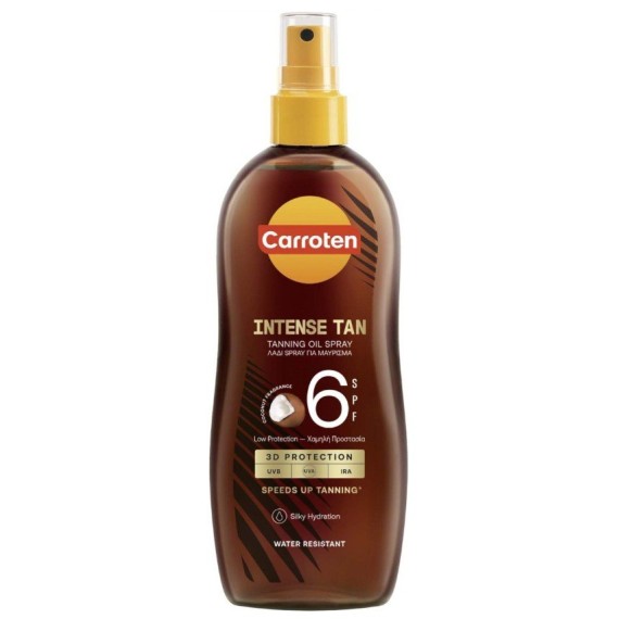 Carroten Intensive Tan – Spray cu ulei pentru un bronz intens, SPF 6