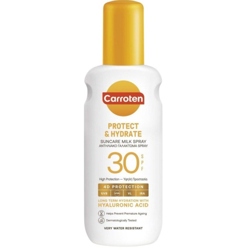 Carroten Protect & Hydrate Suncare Milk Spray – Lapte de protecție solară sub formă de spray SPF30 Volum 200 ml