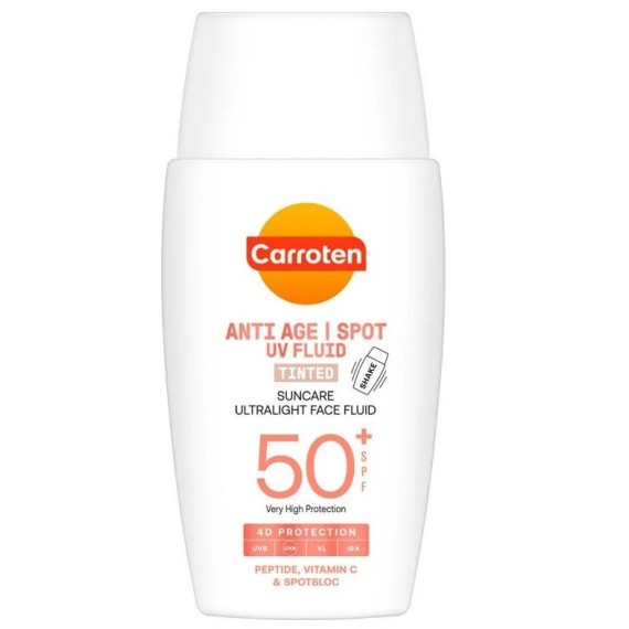 Carroten Anti Age Spot UV Fluid – Fluid de protecție solară pentru față împotriva petelor, SPF50+