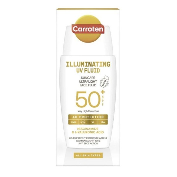 Carroten Illuminating UV Fluid Fluid de protecție solară pentru față SPF50+