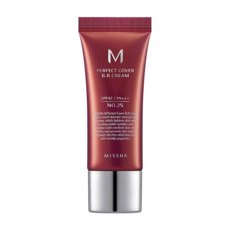 Missha M Perfect Cover BB Cremă de față cu acoperire perfectă SPF42 Volum №25 Warm beige