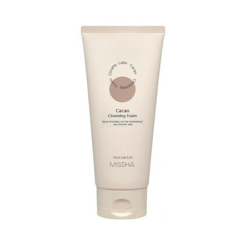 Missha Creamy Latte Cleansing Foam Spumă demachiantă pentru față Volum Cacao