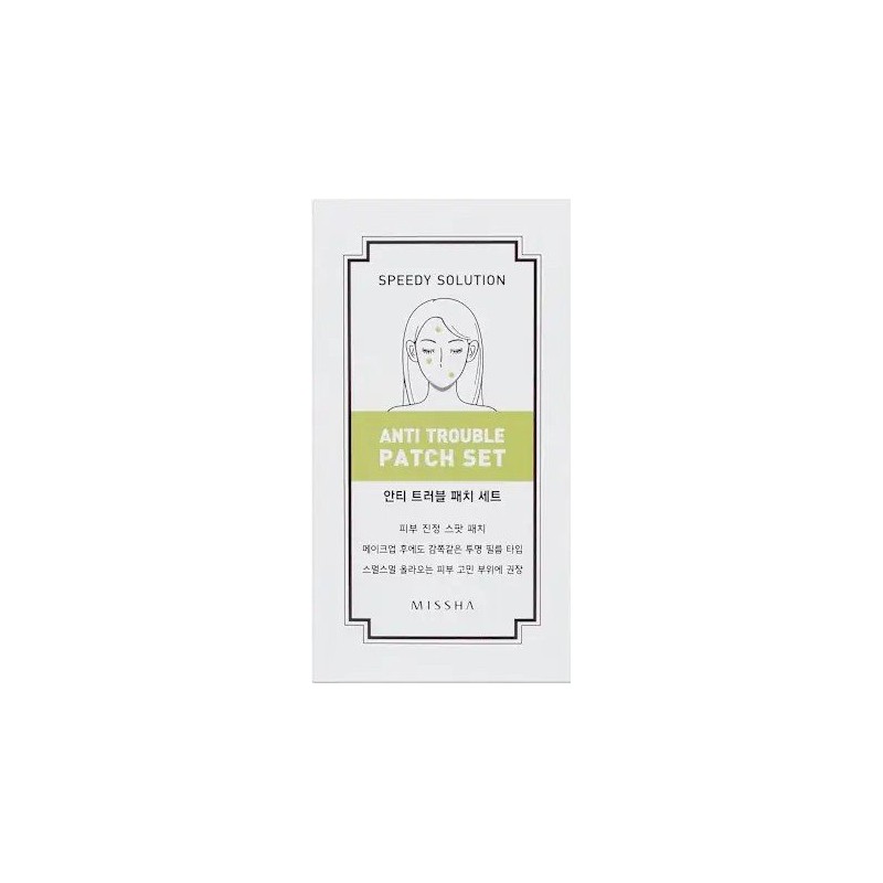 Missha Speedy Solution Anti Trouble Patch Set – Plasturi împotriva coșurilor Volum 8 x 18 ml