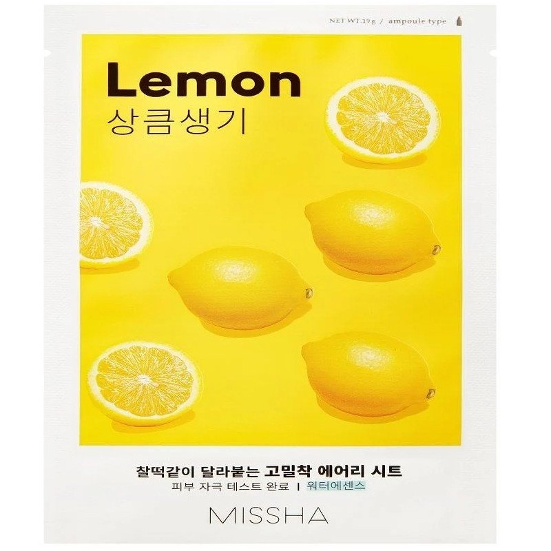 Missha Airy Fit – Mască facială sub formă de foaie Volum Lemon