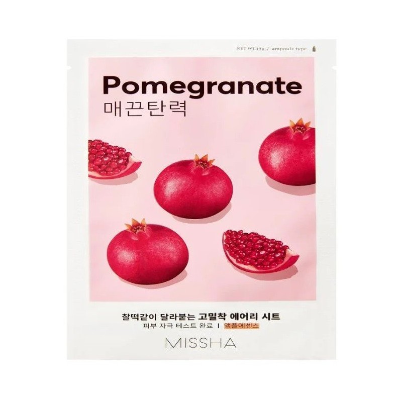 Missha Airy Fit – Mască facială sub formă de foaie Volum Pomegranate