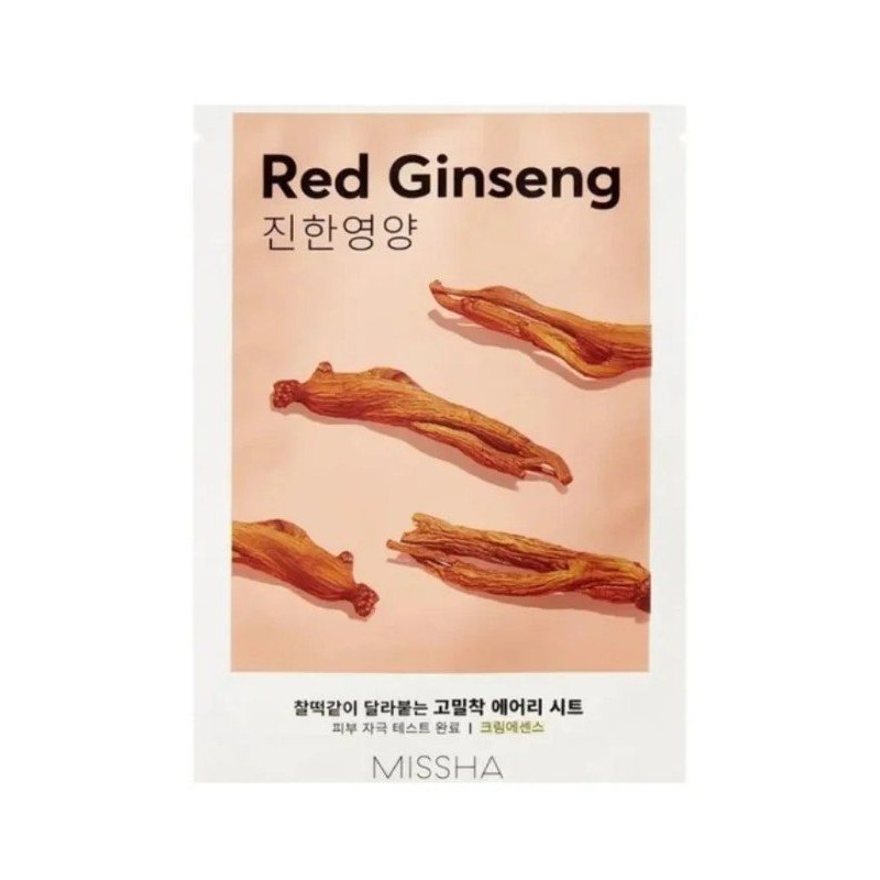 Missha Airy Fit – Mască facială sub formă de foaie Volum Red Ginseng