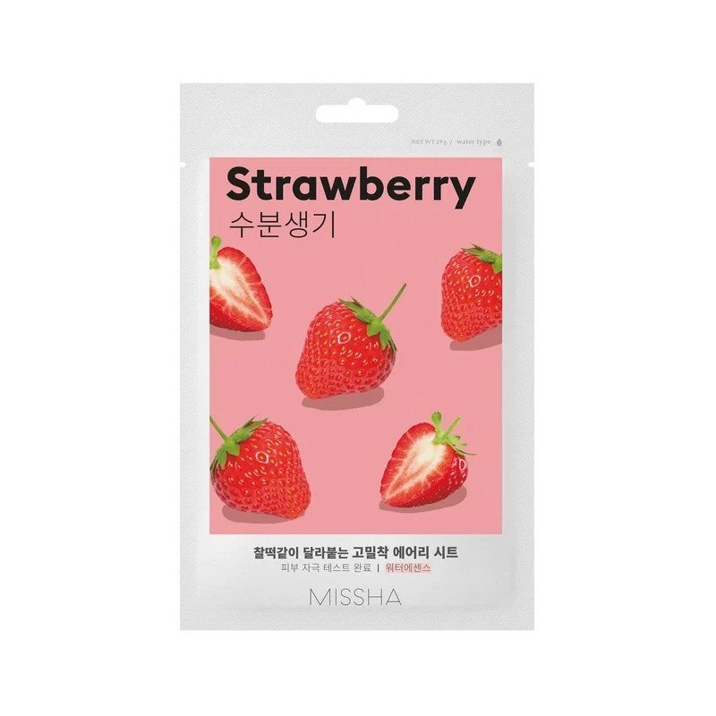 Missha Airy Fit – Mască facială sub formă de foaie Volum Strawberry