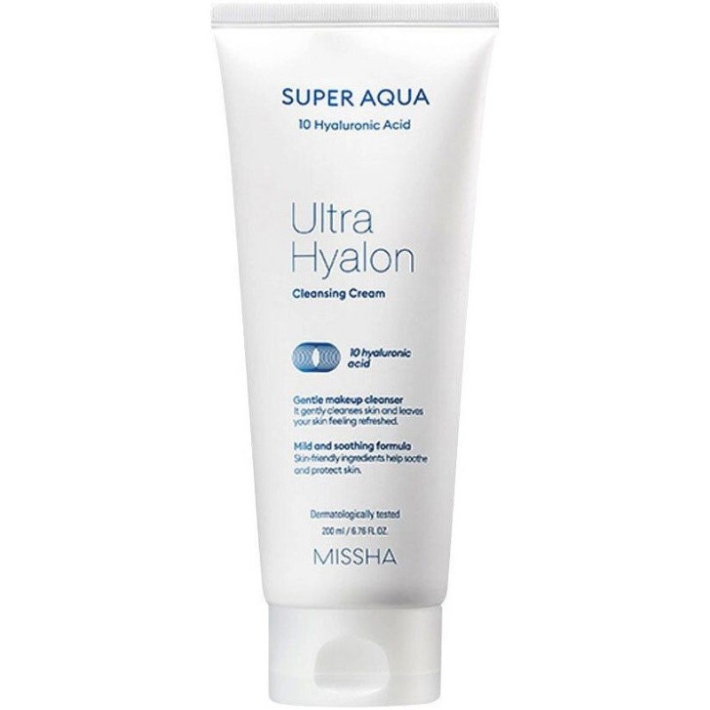Missha Super Aqua 10x Acid hialuronic Ultra Hyalon Cremă demachiantă pentru față
