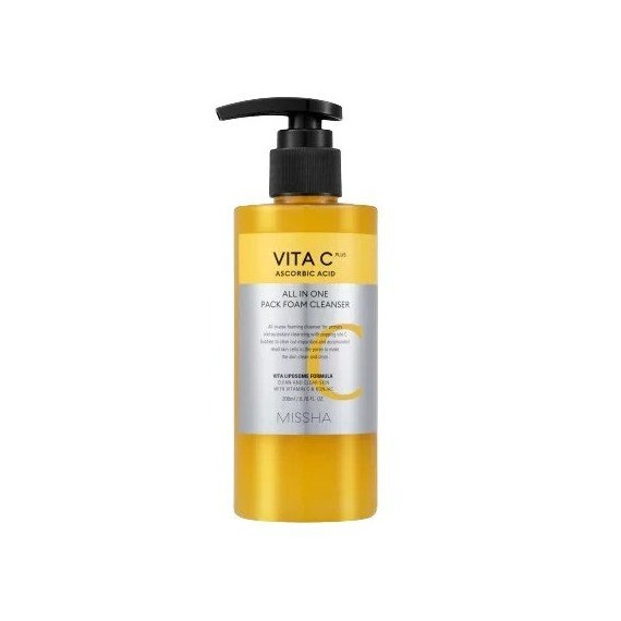 Missha Vita C Plus All in One Foam Cleanser Spumă demachiantă