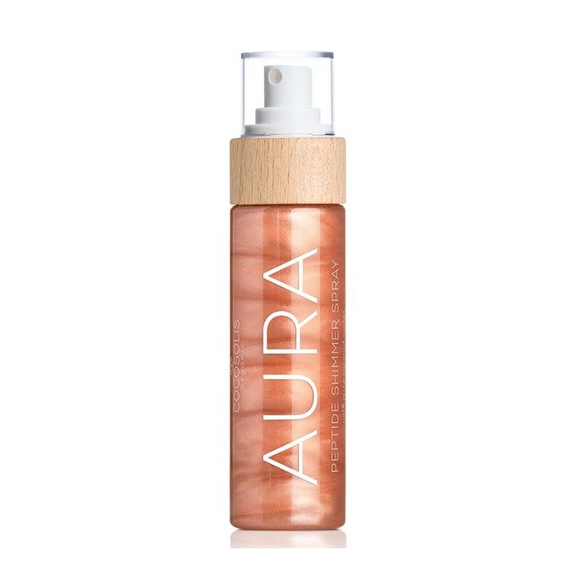 Cocosolis Aura Peptide Shimmer Spray Spray de corp cu efect de strălucire cu peptide Volum 100 ml