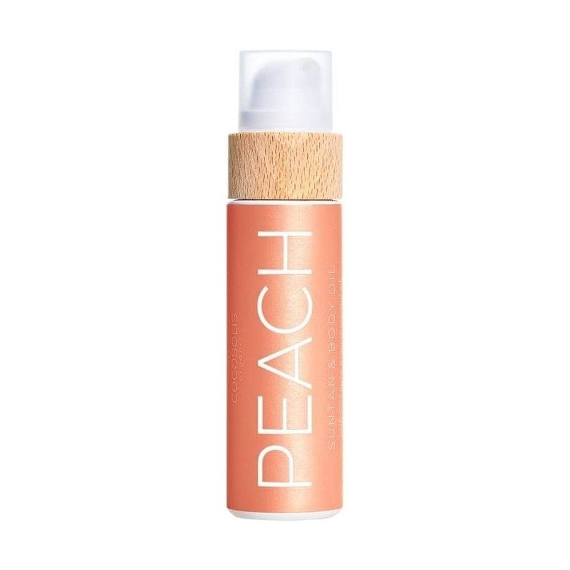 Cocosolis Peach Suntan & Body Oil Ulei bio pentru un bronz rapid și intens Volum 100 ml