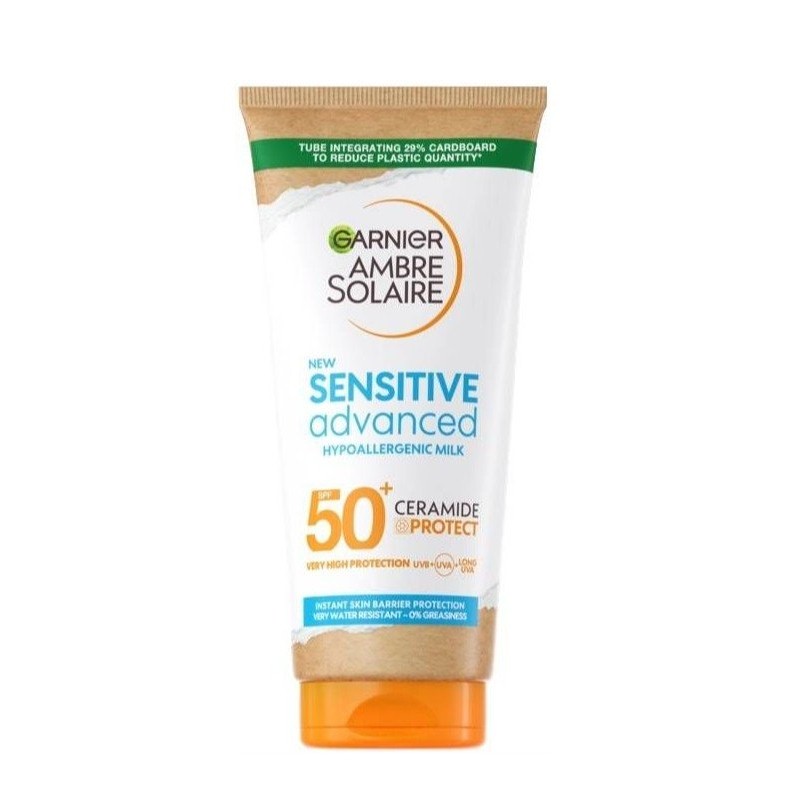 Garnier Ambre Solaire Sensitive Advanced SPF50 Lapte cu protecție solară Volum 175 ml