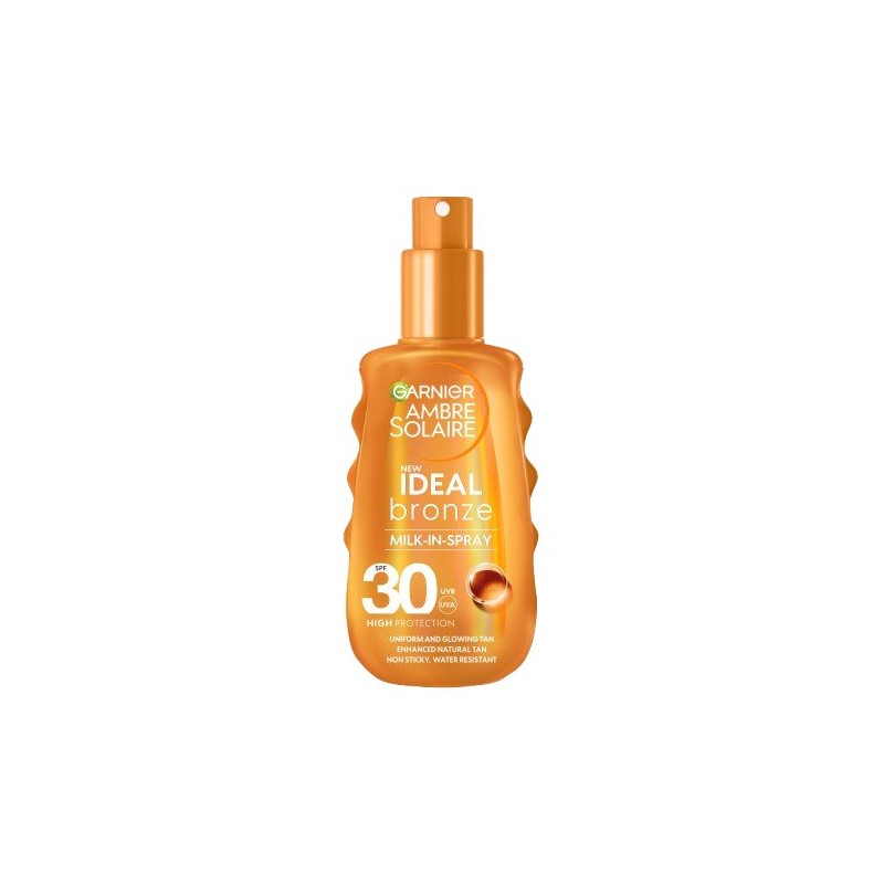 Garnier Ambre Solaire Ideal Bronze SPF 30 Lapte bronzant cu protecție solară Volum 150 ml