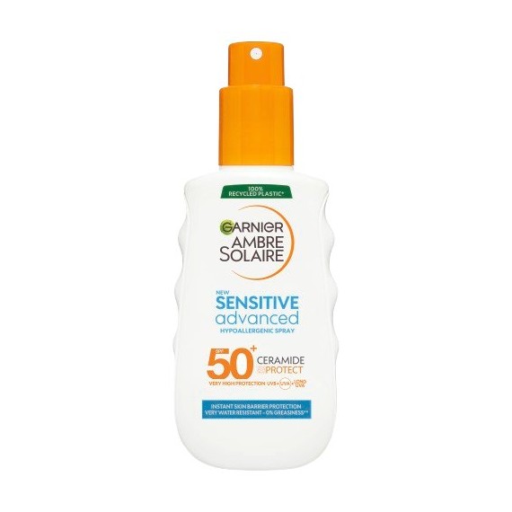 Garnier Ambre Solaire Sensitive Advanced Spray SPF 50+ Spray cu protecție solară