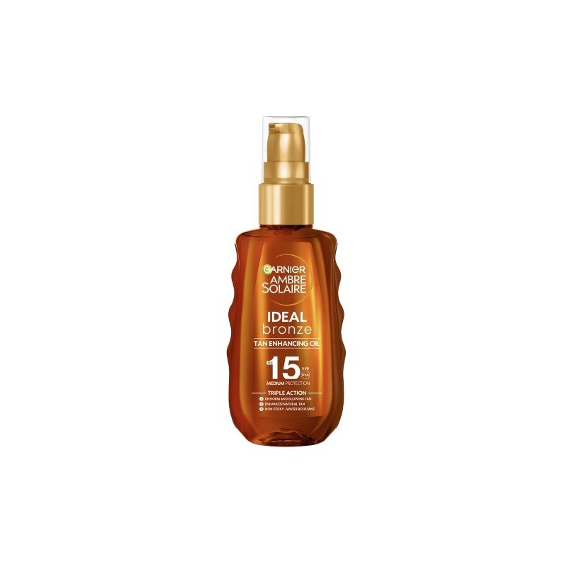 Garnier Ambre Solaire Ideal Bronze SPF15 Ulei bronzant cu protecție solară Volum 150 ml