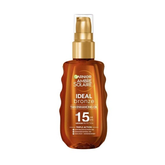 Garnier Ambre Solaire Ideal Bronze SPF15 Ulei bronzant cu protecție solară