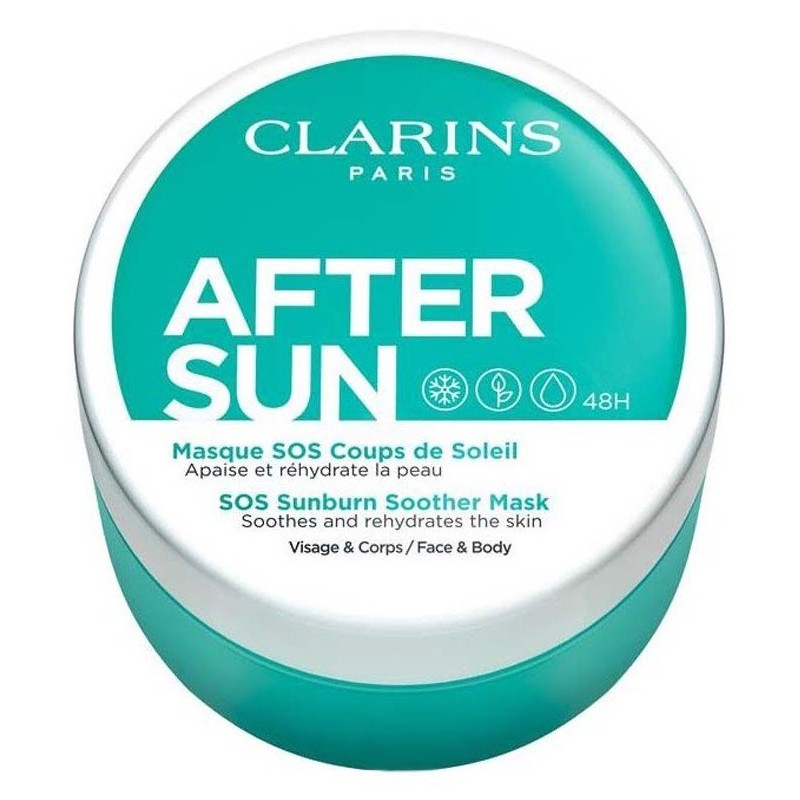 Clarins After Sun SOS Sunburn Soother Mask Mască după soare Tester Volum 100 ml