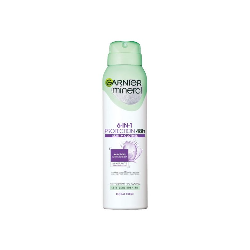Garnier Deo Protection Skin 6-în-1 Floral Fresh Deodornic pentru femei Volum 150 ml